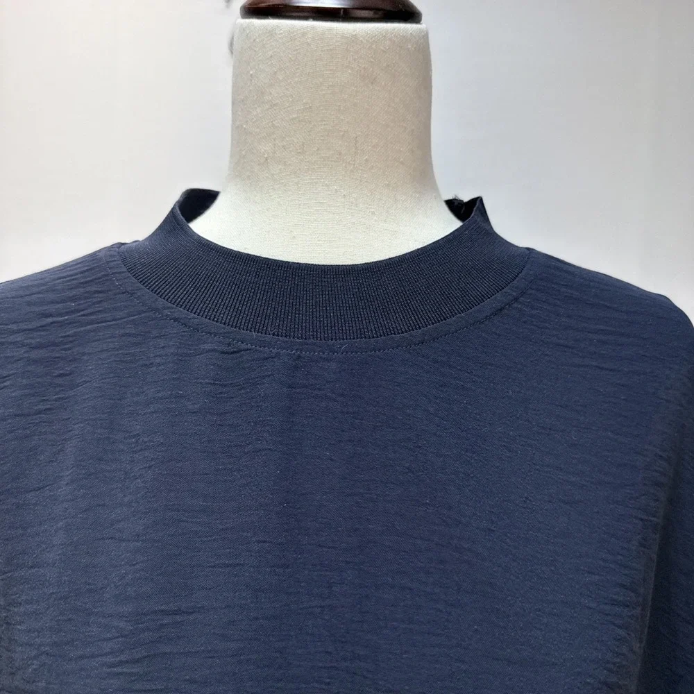 Mango navy crinkle